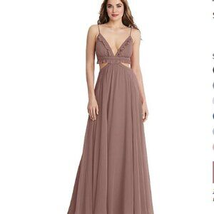 Lovely Sienna Chiffon Maxi Dress, #LB014, Size 10, $163